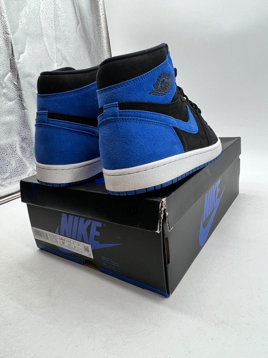 Jordan 1 Retro High OG Royal Reimagined 9.5 (Lightly Worn Pre-Owned)JordanBlack/Royal Blue/White - Image 4