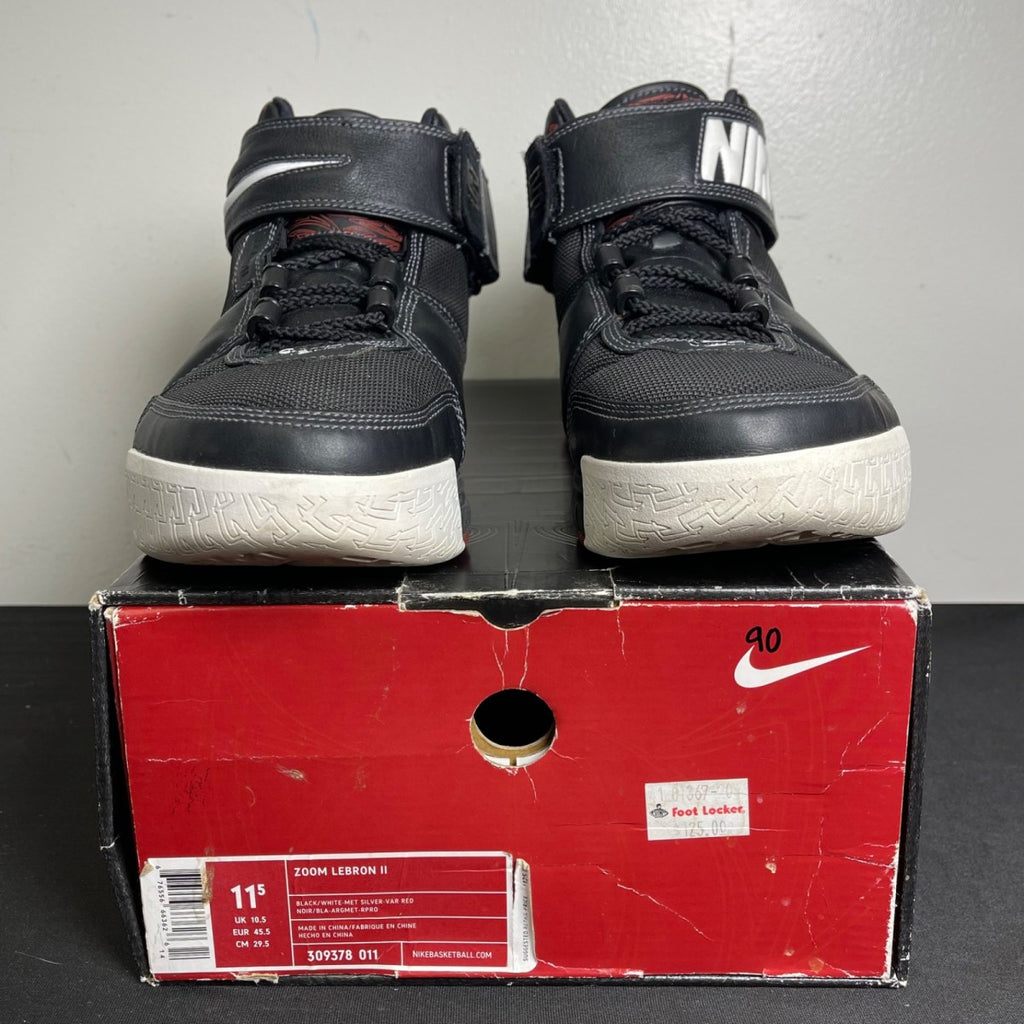 Nike LeBron Zoom 2 Black Crimson (Size 11.5) - Image 2