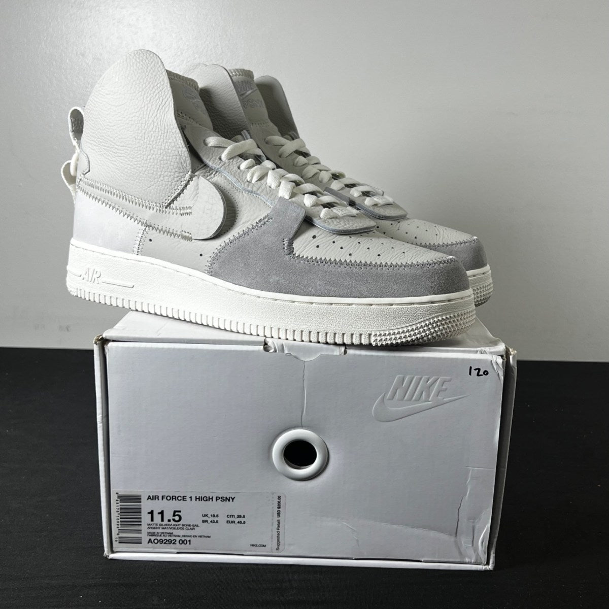 Nike Air Force 1 High PSNY Grey (Size 11.5) - Image 1