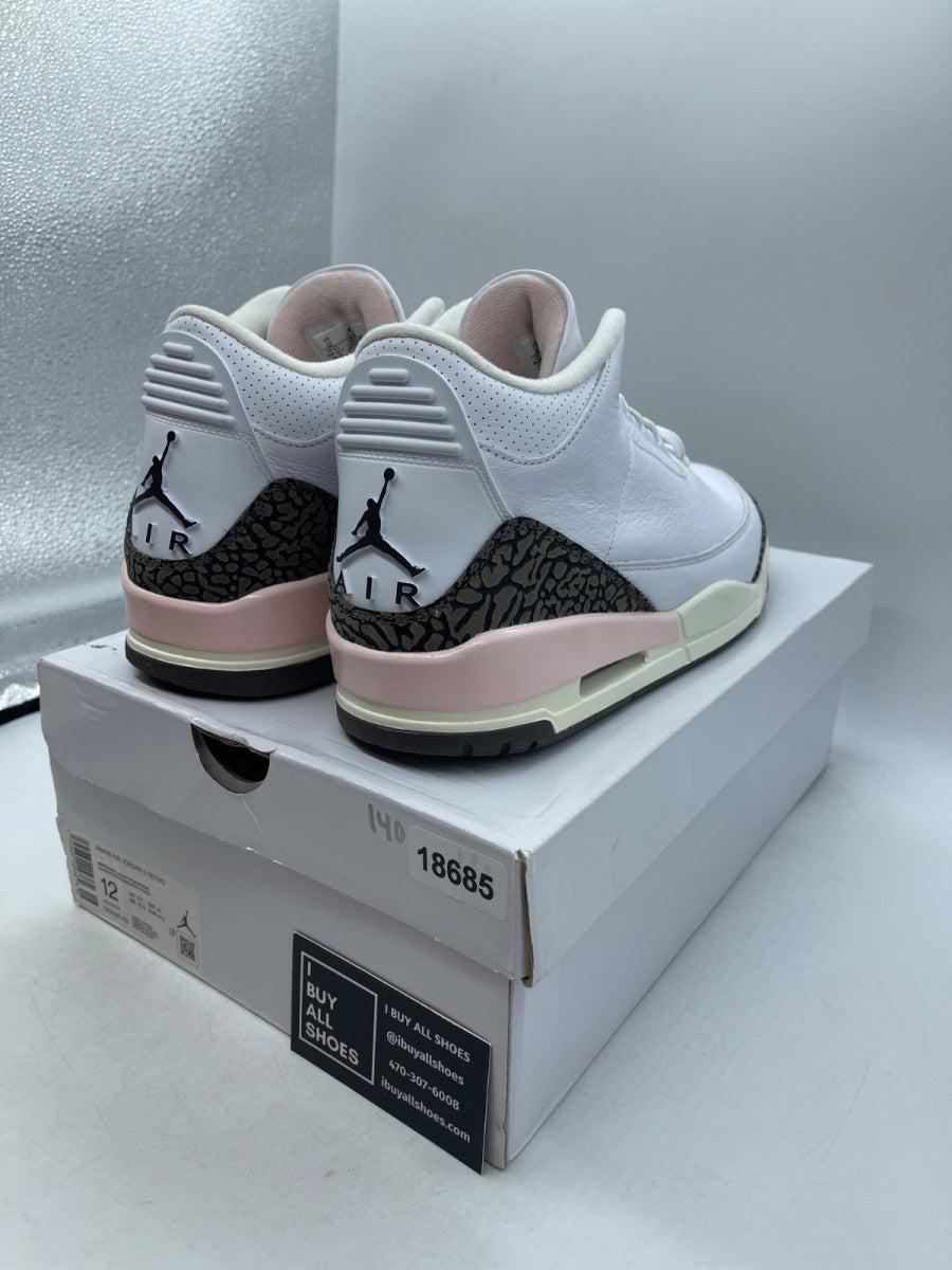 Jordan 3 Retro Neapolitan Dark Mocha (Women's) 12W (Moderately Worn Pre-Owned) - Image 5