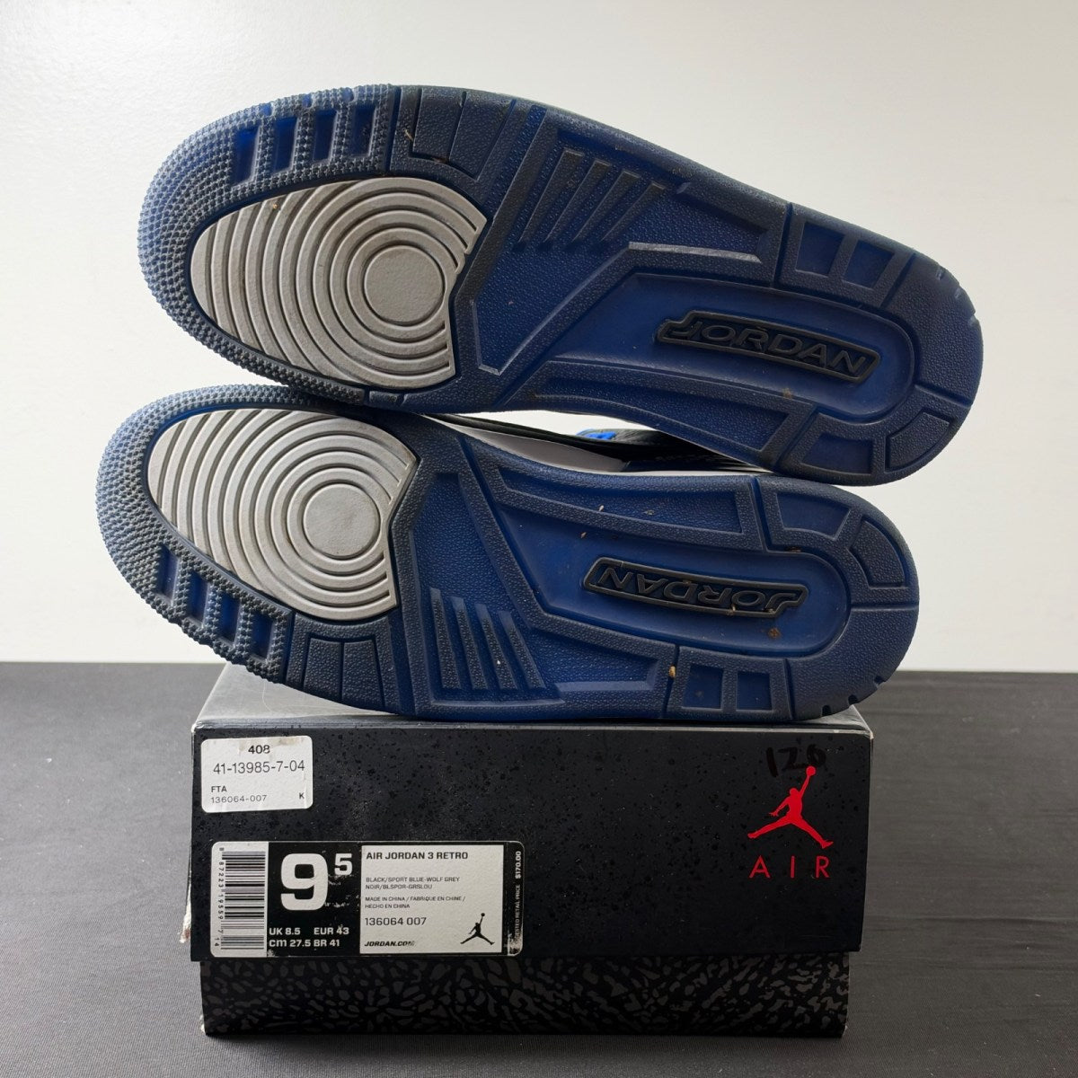 Jordan 3 Retro Sport Blue (Size 9.5) - Image 6