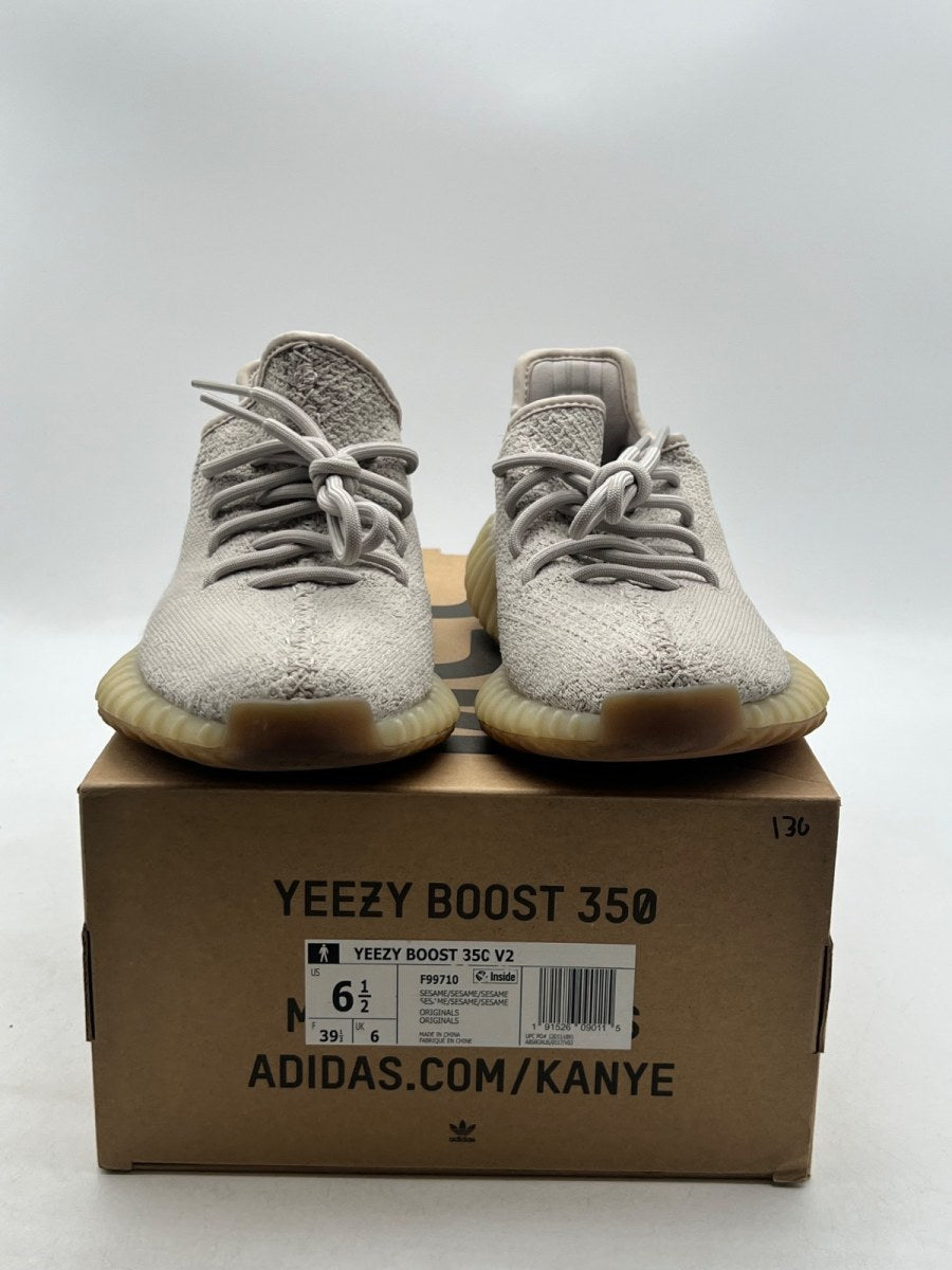 adidas Yeezy Boost 350 V2 Sesame 6.5 (Lightly Worn Pre-Owned)adidasSesame/Sesame/Sesame - Image 2