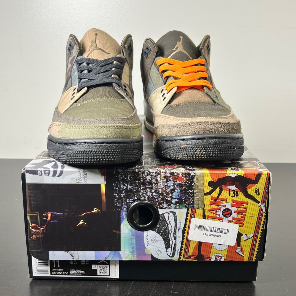 Jordan 3 Retro Patchwork Camo 11 (Lightly Worn Pre-Owned)JordanDark Hazel/Multi-Color - Image 2