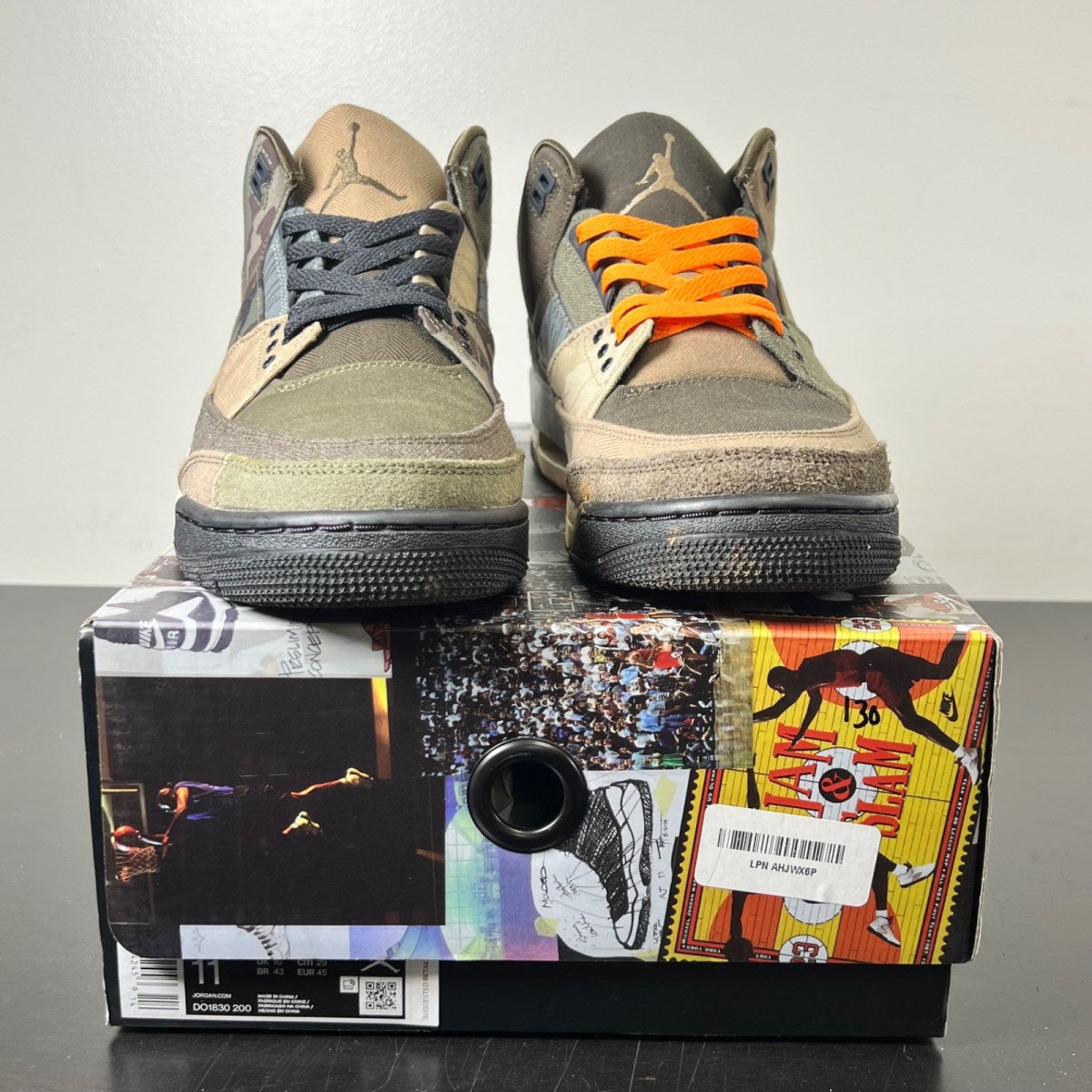 Jordan 3 Retro Patchwork Camo 11 (Lightly Worn Pre-Owned)JordanDark Hazel/Multi-Color - Image 2