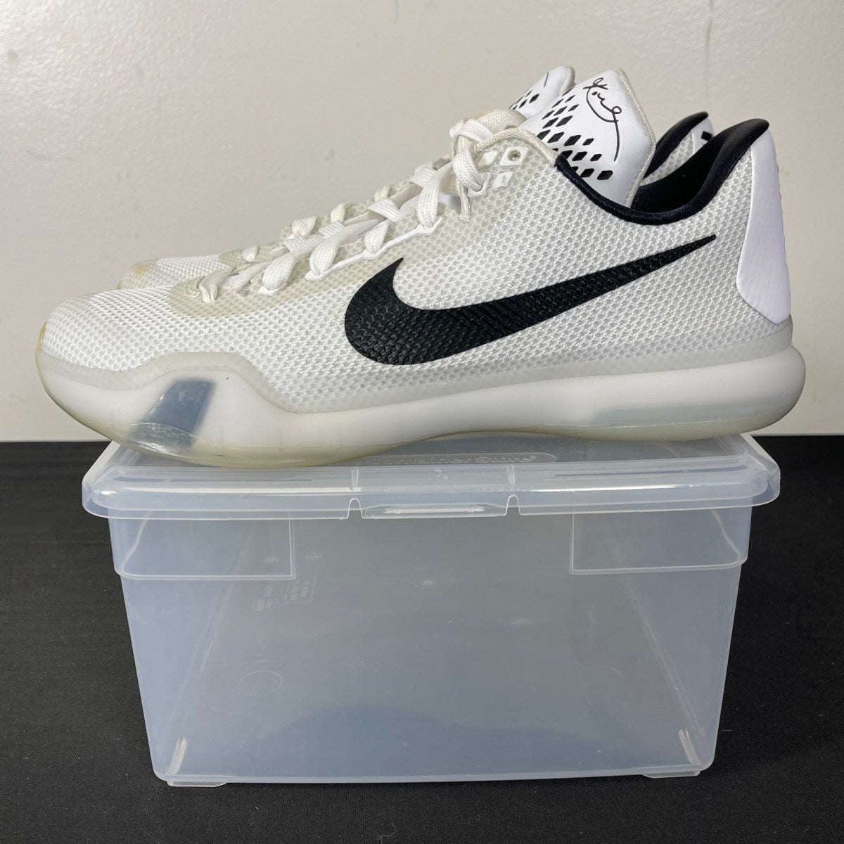 Nike Kobe 10 Fundamentals 10 (Moderately Worn Pre-Owned)NikeWhite/Black-Wolf Grey - Image 3