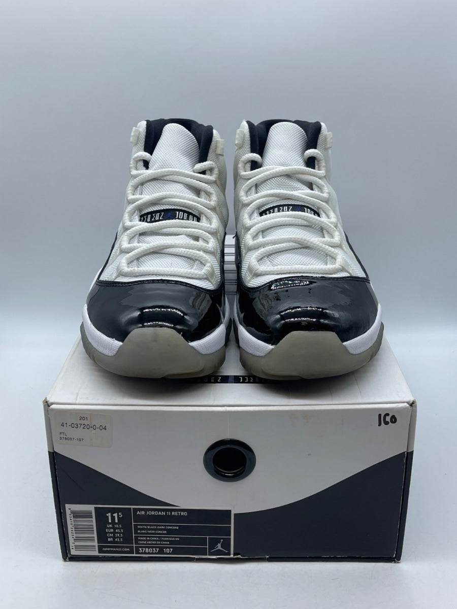 Jordan 11 Retro Concord (2011) 11.5 (Moderately Worn Pre-Owned)JordanWhite/Black-Dark Concord - Image 2