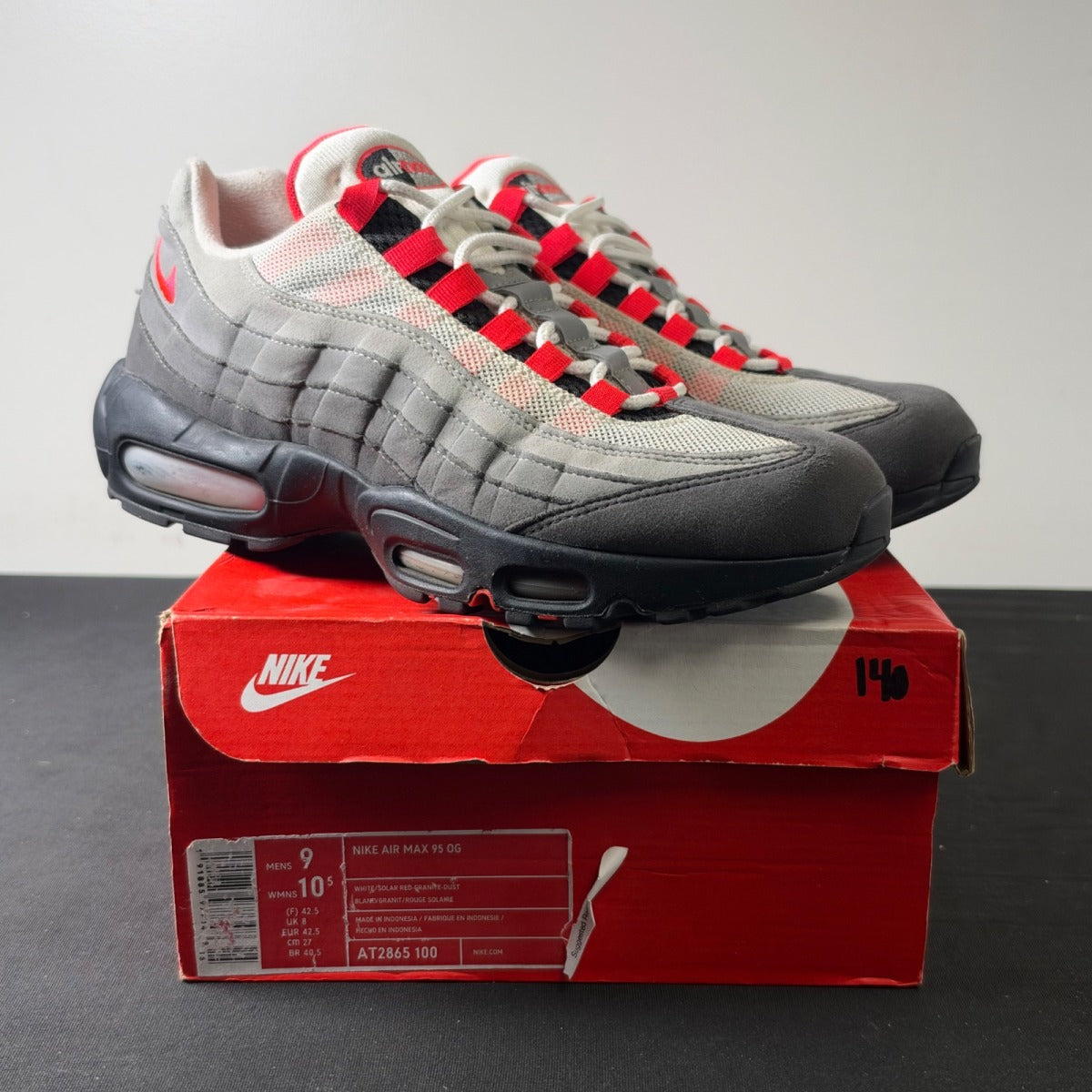 Nike Air Max 95 OG Solar Red (2018) (Size 9) - Image 1