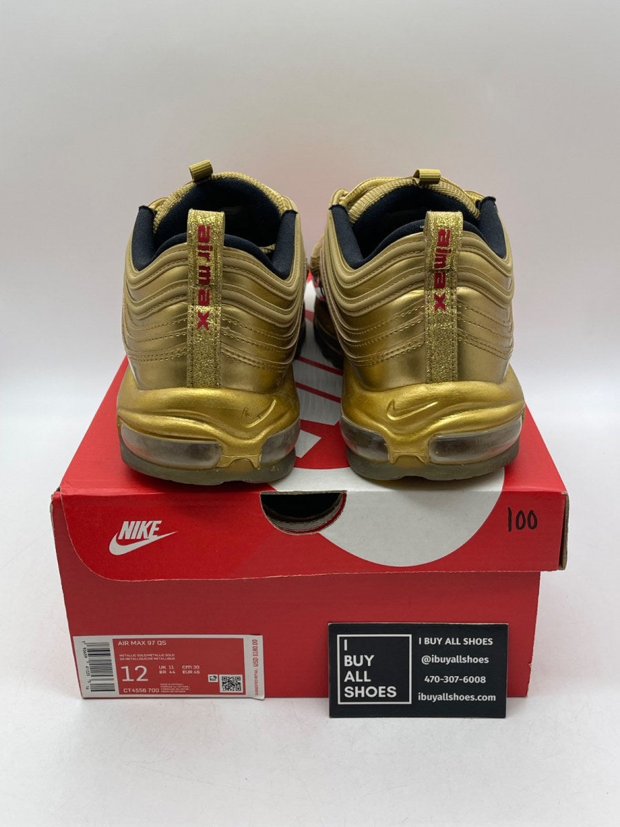Nike Air Max 97 Gold Medal 12 (Moderately Worn Pre-Owned) - Image 3