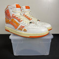 AMIRI Skel Top Hi Bandana White Orange 45 (Moderately Worn Pre-Owned)AMIRIWhite/Orange - Image 1