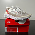 Nike React Element 87 Sail Light Bone 10.5 (Lightly Worn Pre-Owned)NikeSail/Light Bone-White-Rush Orange - Image 1