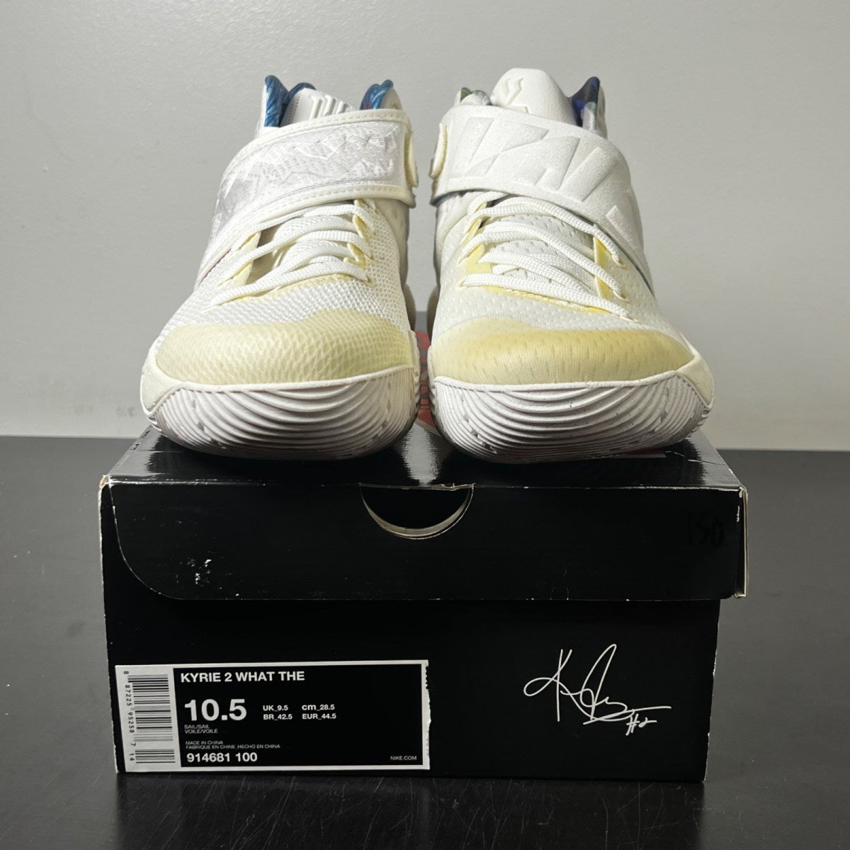 Nike Kyrie 2 What The Kyrie Sail 10.5 (Lightly Worn Pre-Owned)NikeSail/Sail - Image 2
