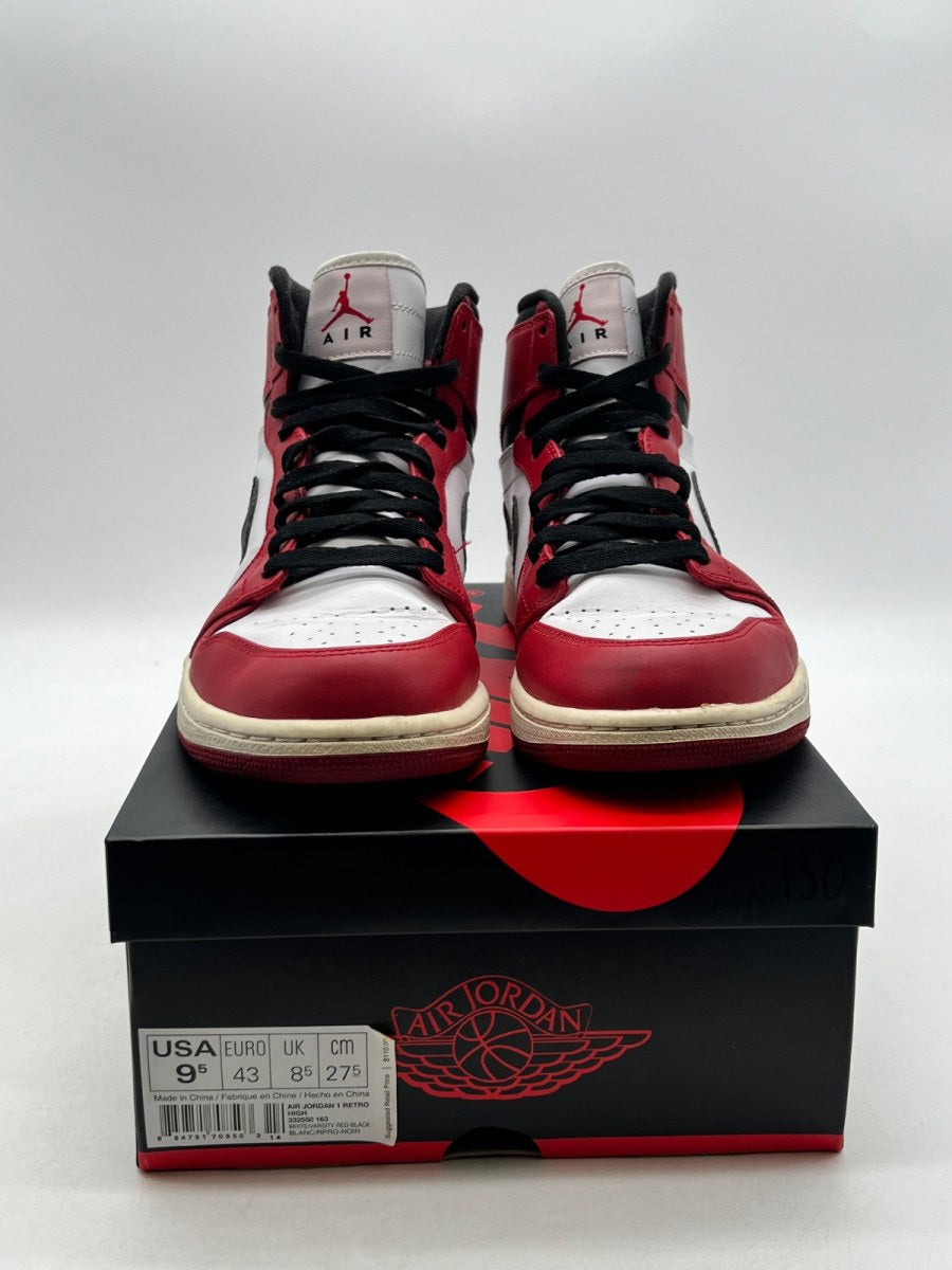 Jordan 1 Retro Chicago (2013) 9.5 (Moderately Worn Pre-Owned)JordanWhite/Varsity Red-Black - Image 2
