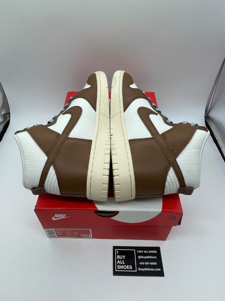 Nike Dunk High PRM Vintage Pecan Sail 9.5 (Moderately Worn Pre-Owned) - Image 6