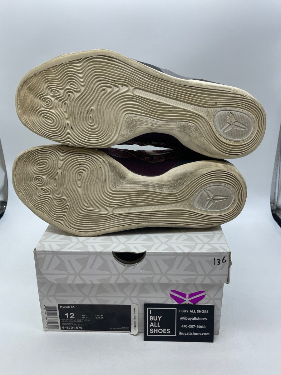 Nike Kobe 9 EM Low Silk 12 (Moderately Worn Pre-Owned) - Image 7