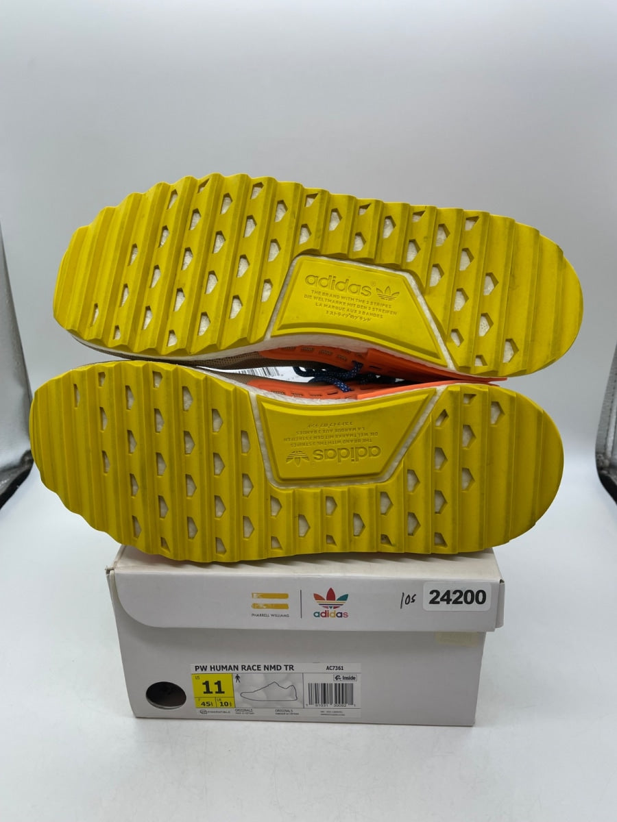 adidas Human Race NMD Pharrell Pale Nude 11 (Moderately Worn Pre-Owned)adidasPale Nude/Core Black/Yellow - Image 7