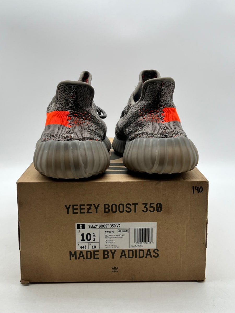 adidas Yeezy Boost 350 V2 Beluga Reflective 10.5 (Lightly Worn Pre-Owned)adidasReflective/Steeple Grey/Solar Red - Image 3