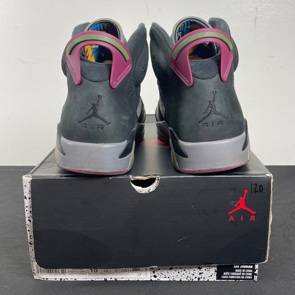 Jordan 6 Retro Bordeaux 10 (Moderately Worn Pre-Owned)JordanBlack/Light Graphite-Dark Grey-Bordeaux - Image 4