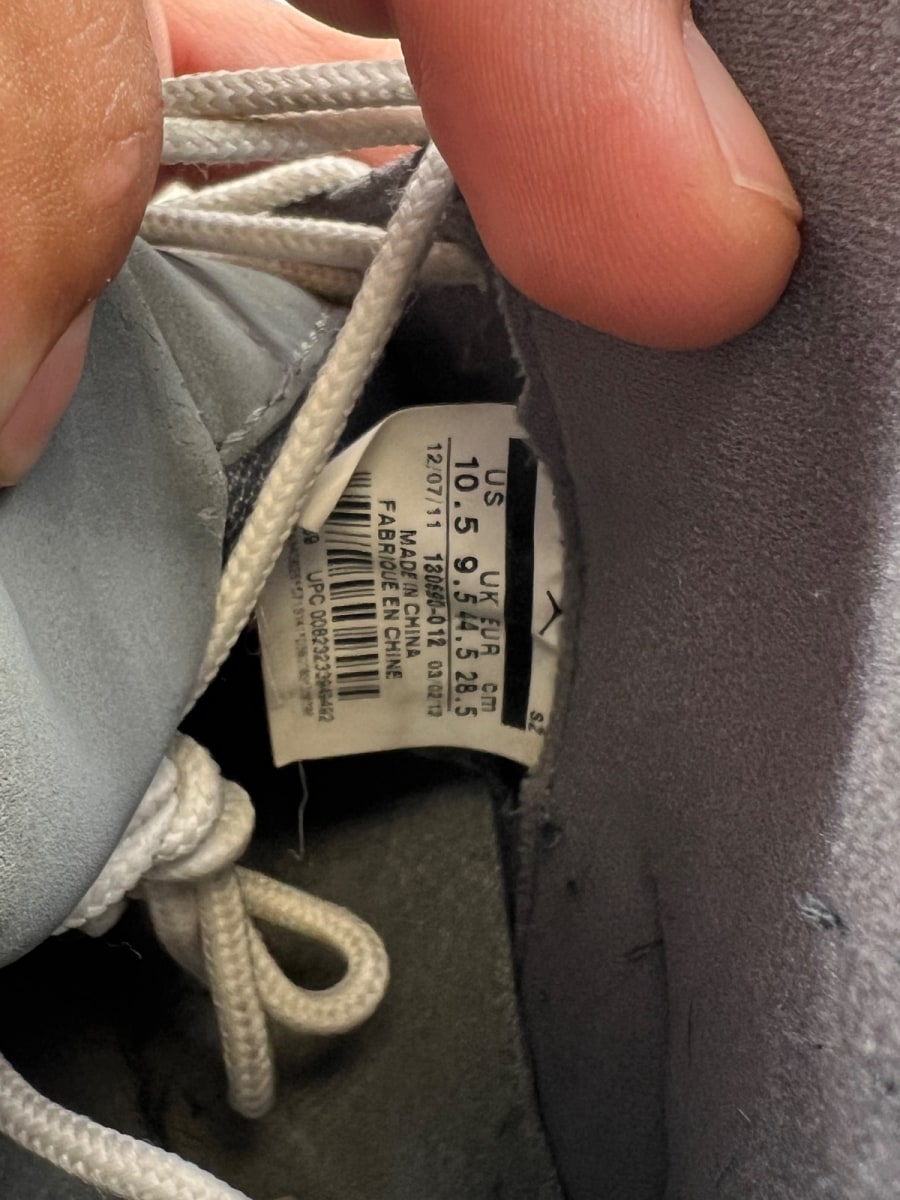 Jordan 12 Retro Cool Grey 10.5 (Heavily Worn Pre-Owned) - Image 8