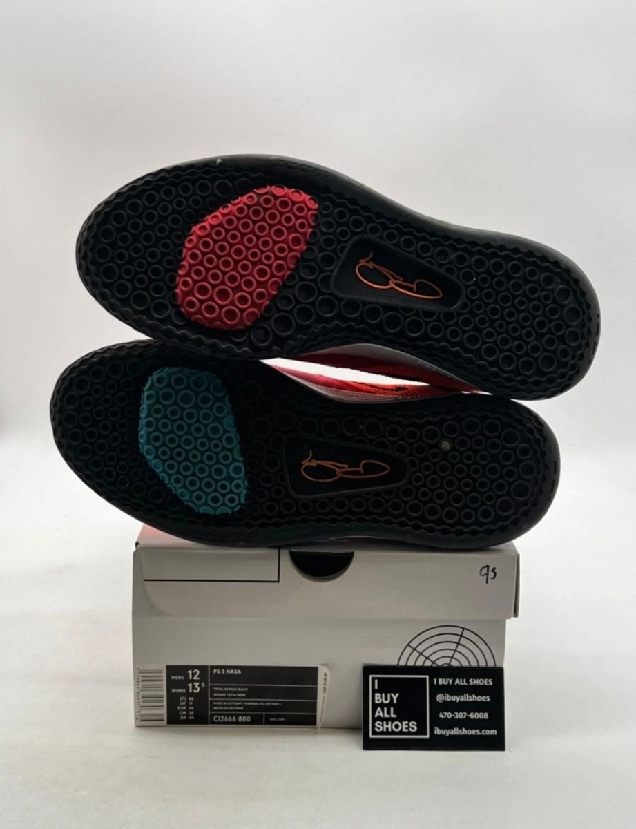 Nike PG 3 NASA 12 (Lightly Worn Pre-Owned)NikeTotal Orange/Black-Metallic Silver - Image 8