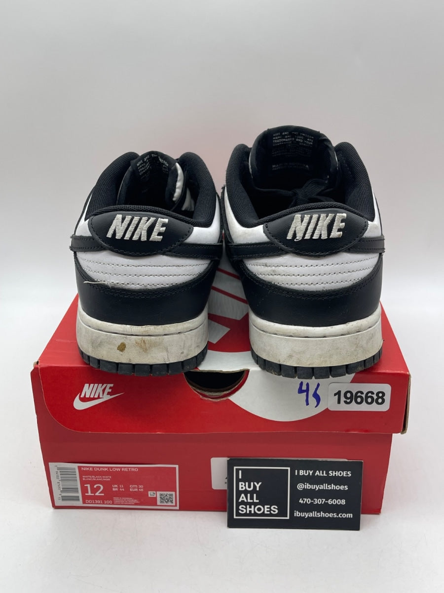 Nike Dunk Low Retro White Black Panda 12 (Heavily Worn Pre-Owned) - Image 3