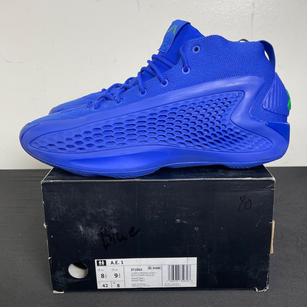 adidas AE 1 Velocity Blue 8.5 (Moderately Worn Pre-Owned)adidasVelocity Blue/Lime Green/Velocity Blue - Image 3