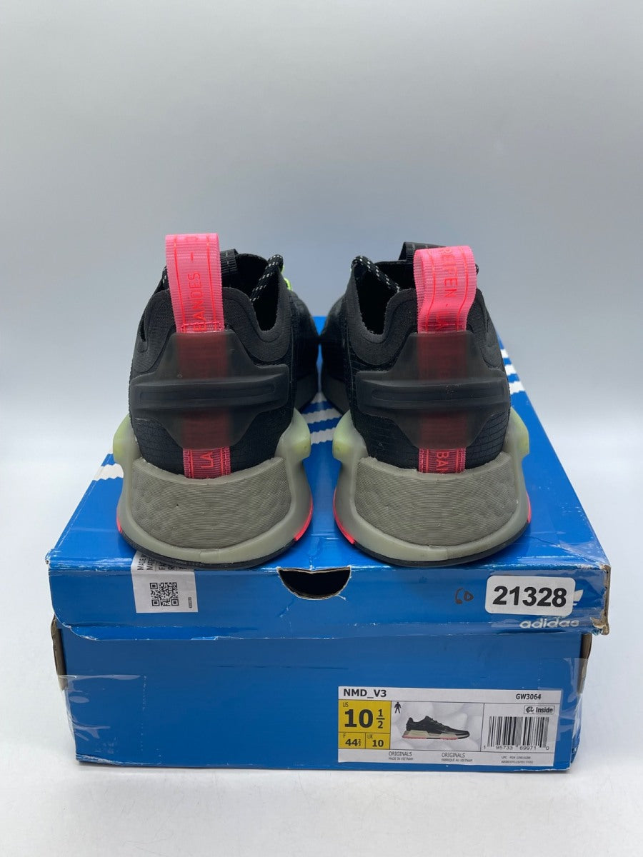 adidas NMD V3 Black Signal Green Solar Red 10.5 (Moderately Worn Pre-Owned)adidasCore Black/Core Black/Signal Green - Image 3