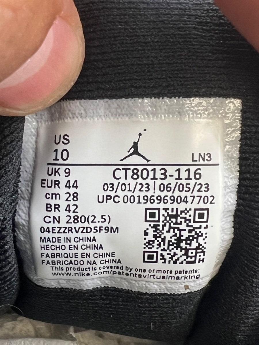 Jordan 12 Retro Cherry (2023) 10 (Lightly Worn Pre-Owned) - Image 7