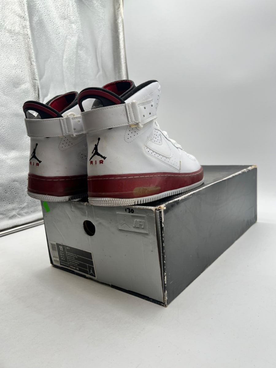 Jordan Fusion 6 Varsity White Red 11 (Moderately Worn Pre-Owned)JordanWhite/Black-Varsity Red - Image 5