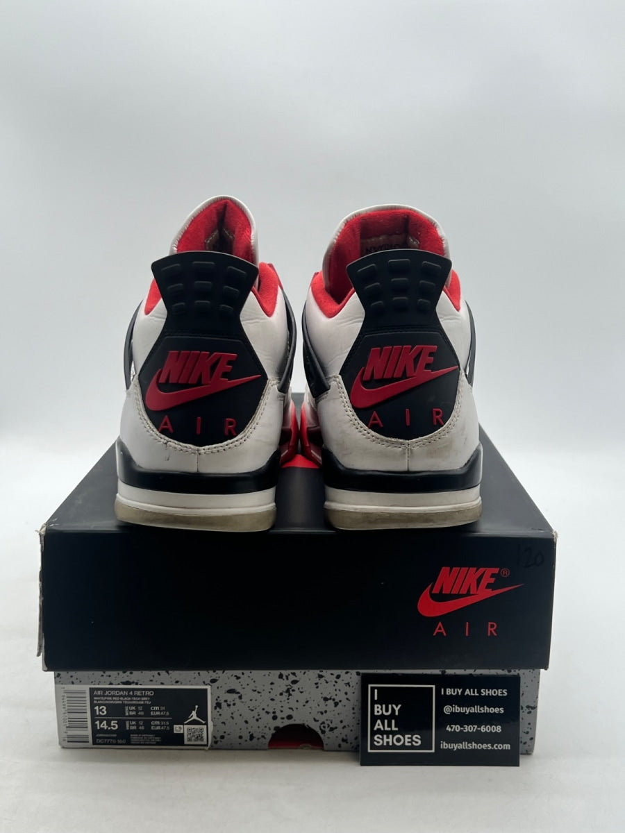 Jordan 4 Retro Fire Red (2020) 13 (Heavily Worn Pre-Owned) - Image 3