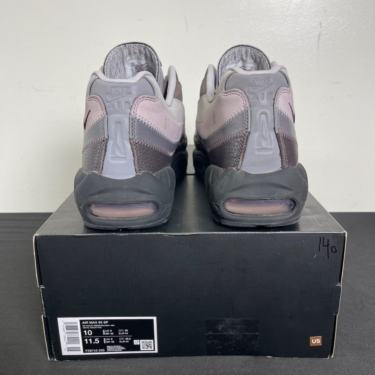Nike Air Max 95 SP A Ma Maniére While You Were Sleeping 10 (Moderately Worn Pre-Owned)NikeDark Violet Ore/Burgundy Ash - Image 4