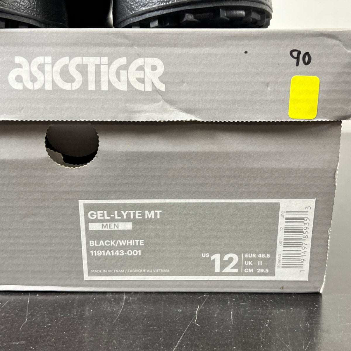 ASICS Gel-Lyte MT Black White Orange 12 (Lightly Worn Pre-Owned)ASICSBlack/White - Image 5