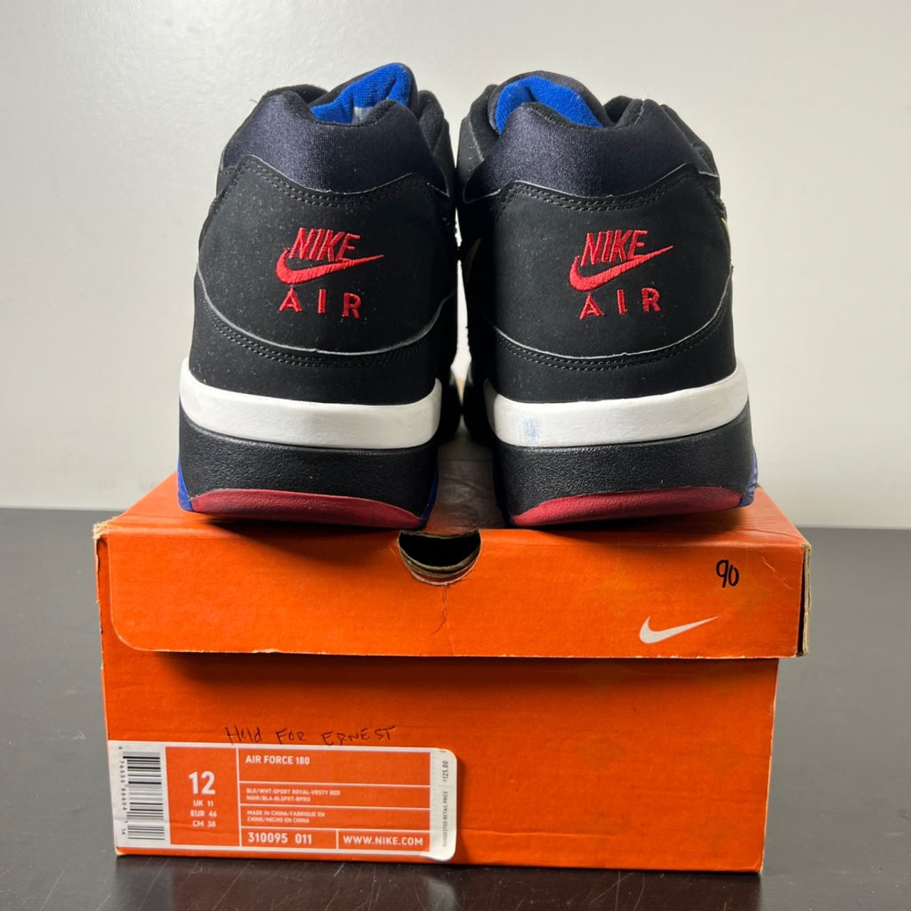 Nike Air Force 180 Barkely OG (2013) 12 (Moderately Worn Pre-Owned)NikeBlack/White-Sport Royal-Red - Image 5