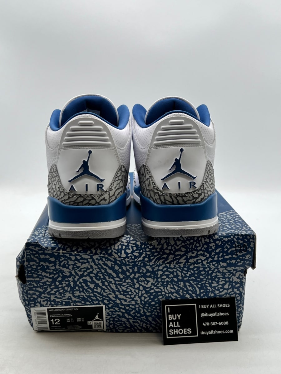 Jordan 3 Retro Wizards 12 (Moderately Worn Pre-Owned) - Image 3