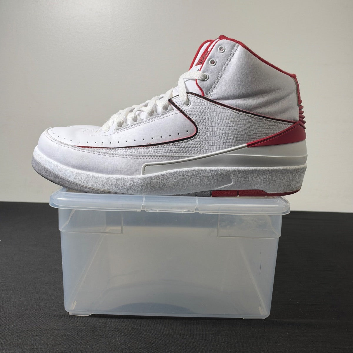 Jordan 2 Retro White Red (2014) (Size 11.5) - Image 3