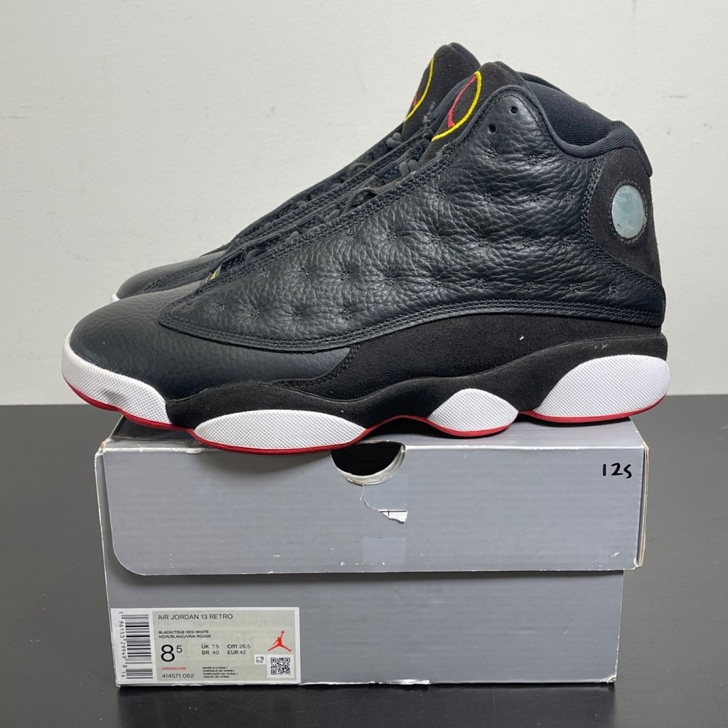 Jordan 13 Retro Playoffs (2023) 8.5 (Moderately Worn Pre-Owned)JordanBlack/Varsity Red-White-Vibrant Yellow - Image 3
