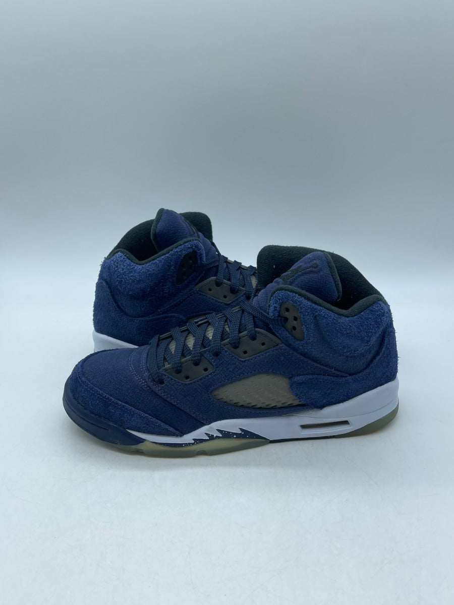 Jordan 5 Retro Georgetown (GS) 7Y (Moderately Worn Pre-Owned)JordanMidnight Navy/Black/Football Grey - Image 1