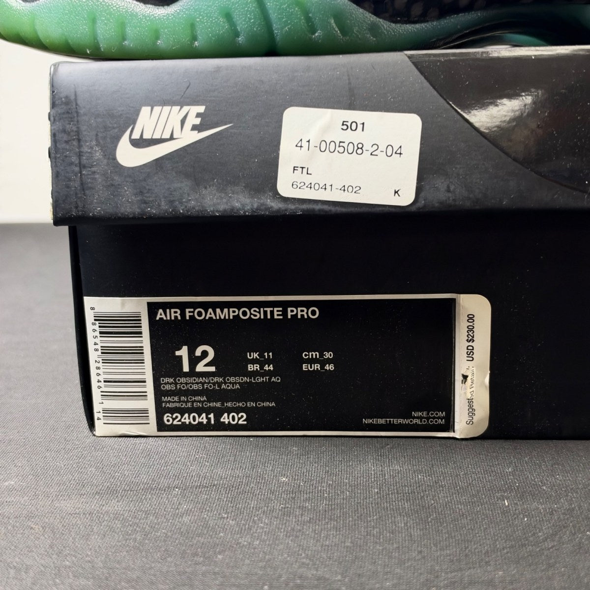 Nike Air Foamposite Pro Dark Obsidian (Size 12) - Image 4
