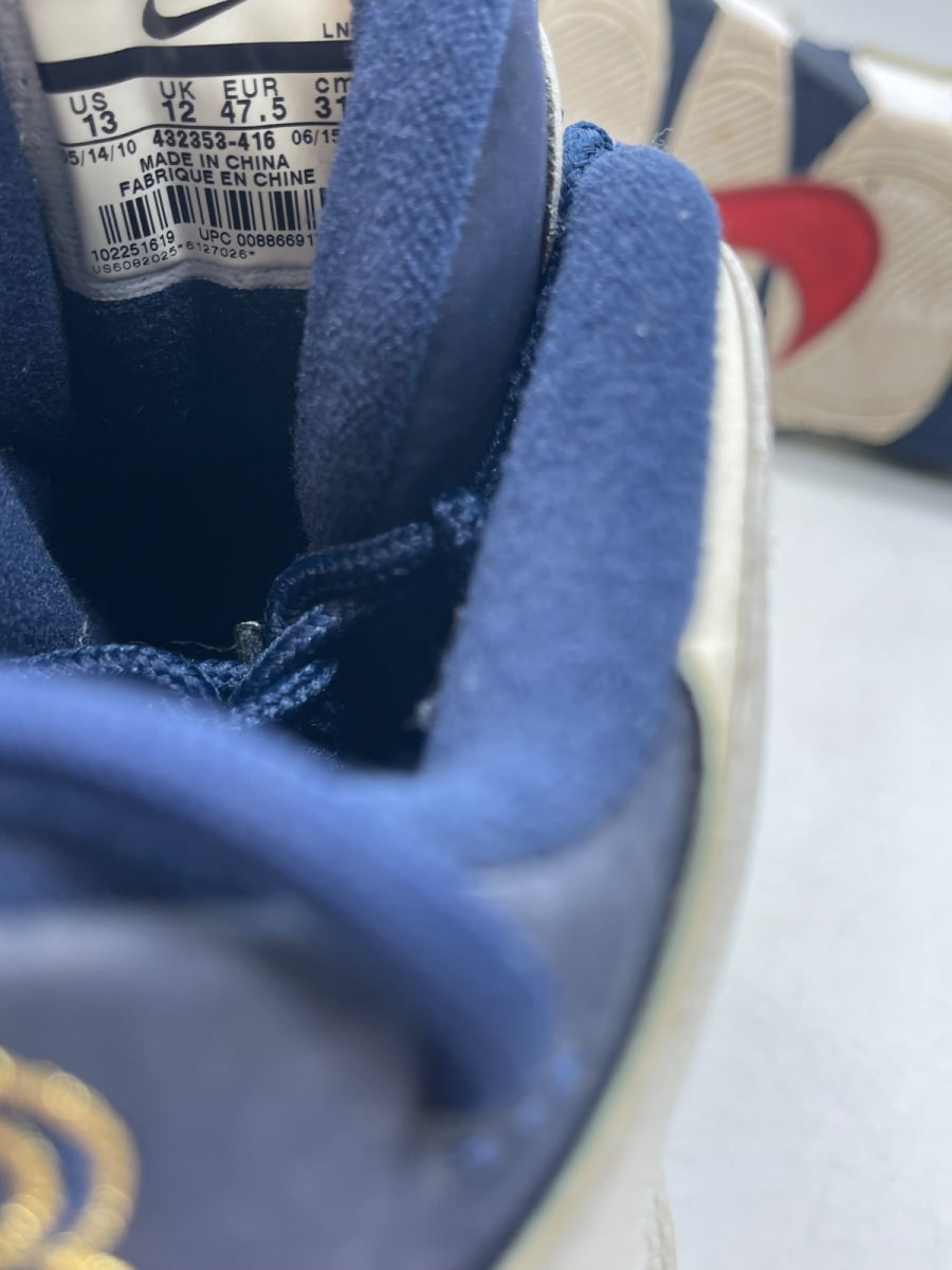 Nike Air More Uptempo HOH Olympic 13 (Moderately Worn Pre-Owned)NikeMidnight Navy/Midnight Navy-White-Sport Red - Image 8