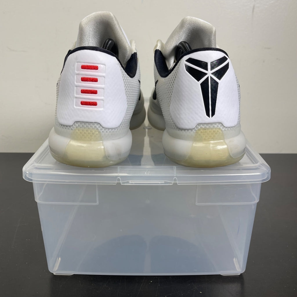 Nike Kobe 10 Fundamentals 10 (Moderately Worn Pre-Owned)NikeWhite/Black-Wolf Grey - Image 4