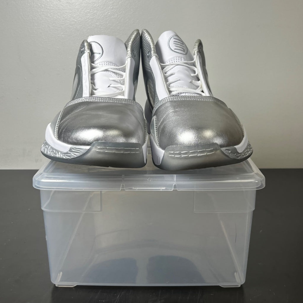 Jordan 2010 Silver Anniversary 13 (Moderately Worn Pre-Owned)JordanMetallic Silver/Metallic Silver-White-University Grey - Image 2