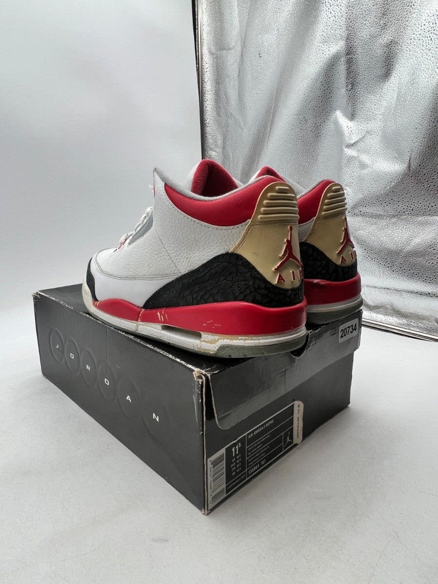 Jordan 3 Retro Fire Red (2007) 11.5 (Heavily Worn Pre-Owned) - Image 4