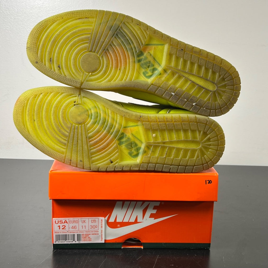 Jordan 1 Retro High Gatorade Cyber 12 (Lightly Worn Pre-Owned)JordanCyber/Cyber - Image 6