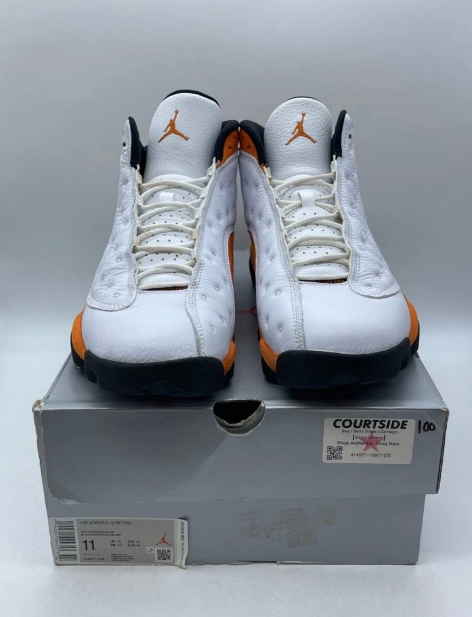Jordan 13 Retro Starfish 11 (Lightly Worn Pre-Owned)JordanWhite/White-Starfish-Black - Image 2