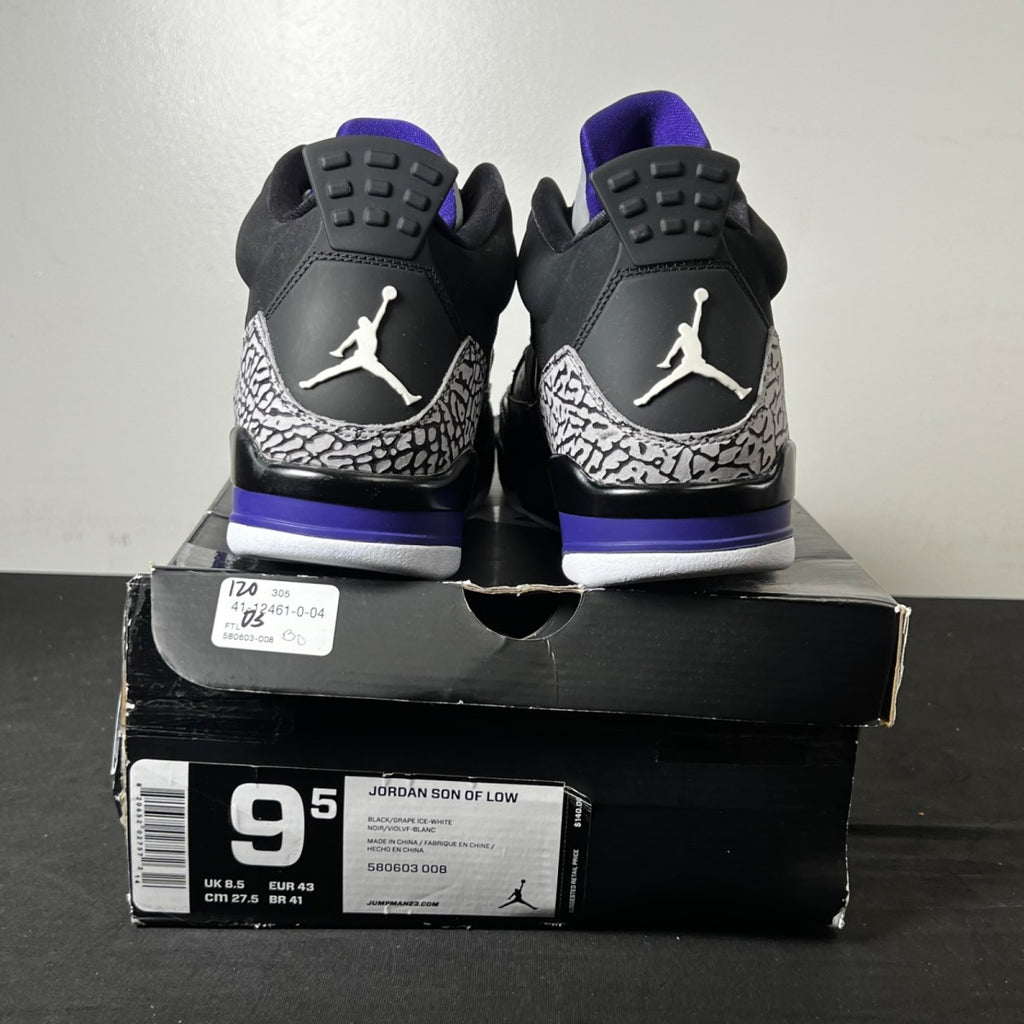Jordan Son of Mars Low Black Grape 9.5 (New Pre-Owned)JordanBlack/Grape Ice-White - Image 4