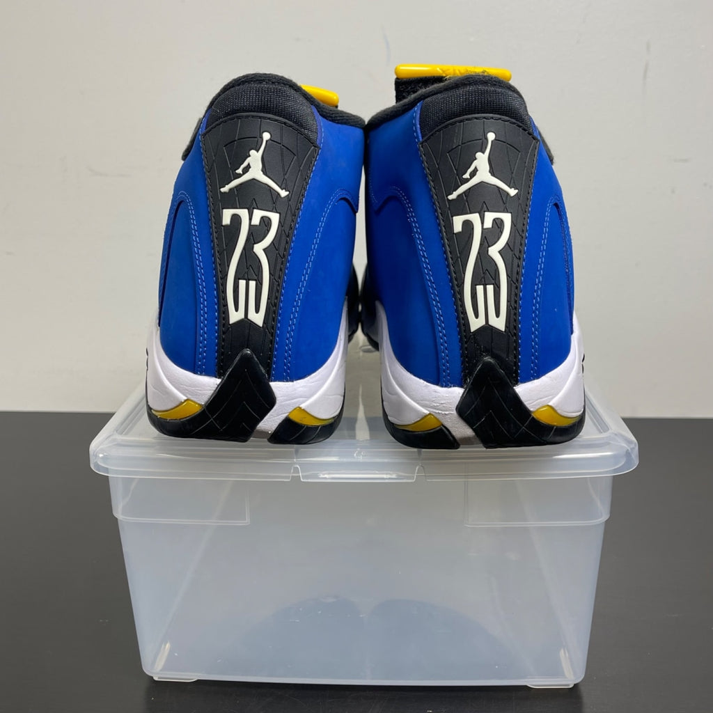 Jordan 14 Retro Laney (2023) 11.5 (Moderately Worn Pre-Owned)JordanVarsity Royal/Black-Varsity Maize-White - Image 5