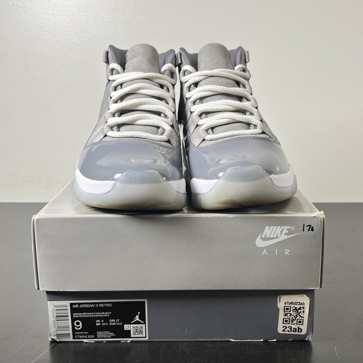 Jordan 11 Retro Cool Grey (2021) 9 (Lightly Worn Pre-Owned)JordanMedium Grey/Multi-Color/Multi-Color - Image 2