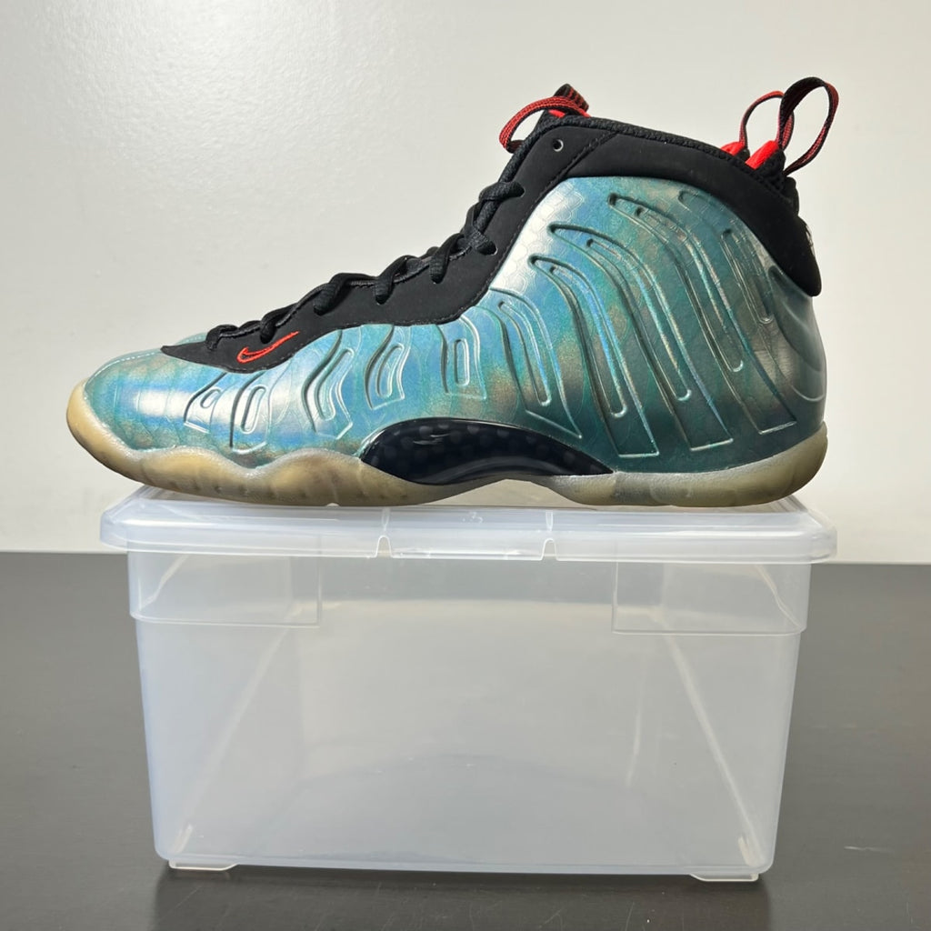 Nike Air Foamposite One Gone Fishing (GS) 7Y (Lightly Worn Pre-Owned)NikeDk Emerald/Black-Challenge Red - Image 3