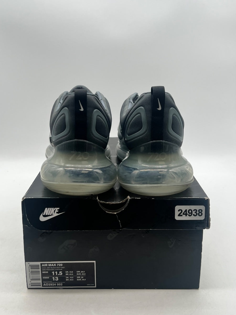 Nike Air Max 720 Carbon Grey 11.5 (Lightly Worn Pre-Owned)NikeAnthracite/Black-Metallic Silver - Image 3