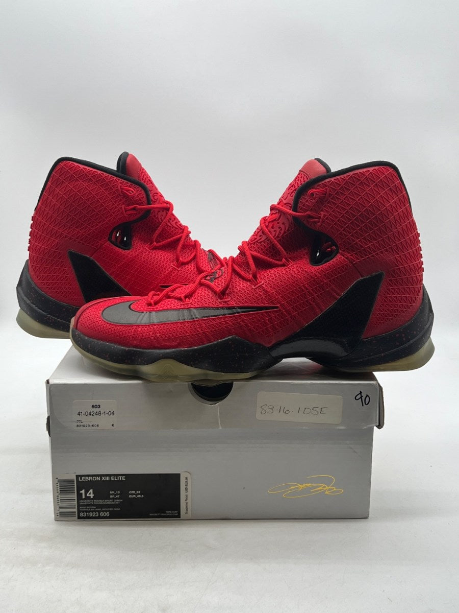 Nike LeBron 13 Elite University Red 14 (Moderately Worn Pre-Owned) - Image 1