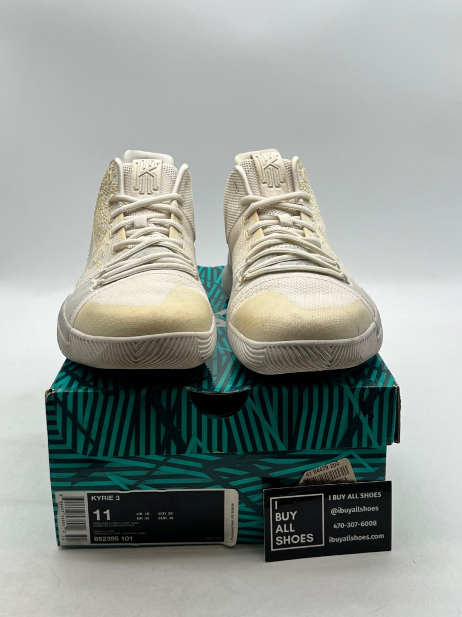 Nike Kyrie 3 Ivory 11 (Moderately Worn Pre-Owned) - Image 2